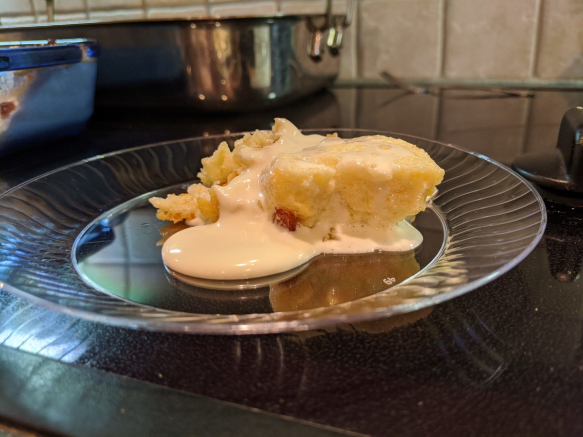 Bread Pudding with Rum Sauce