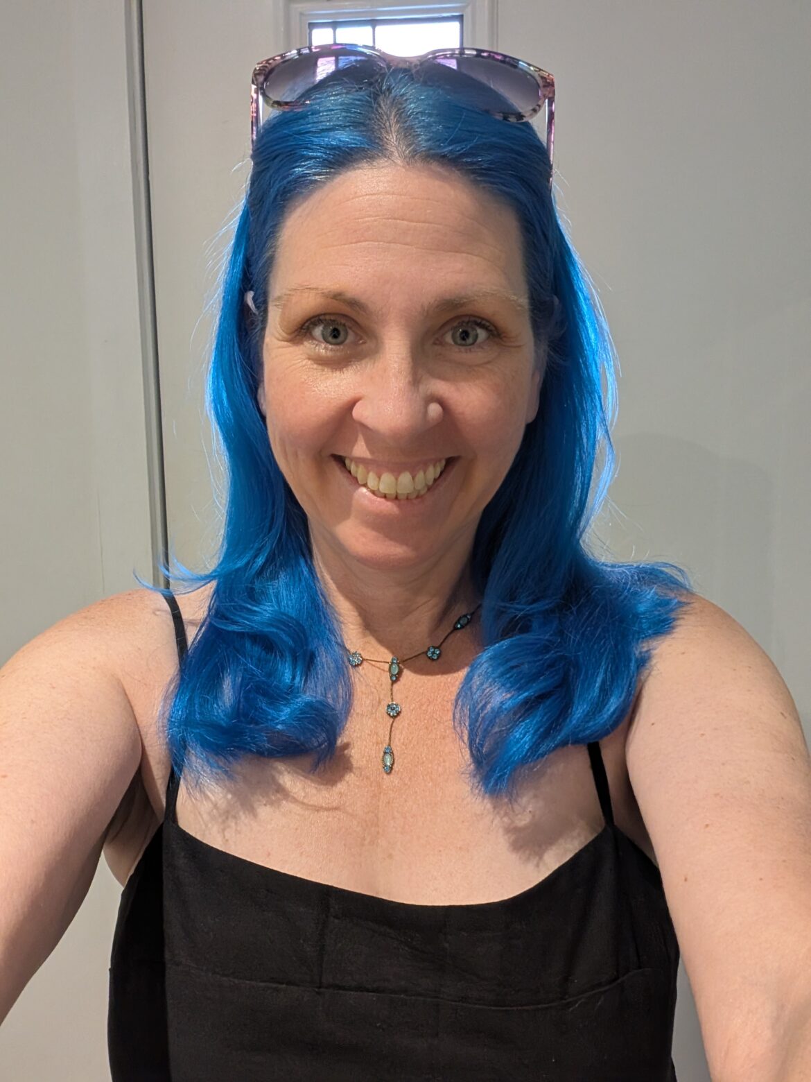 blue hair